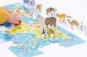 Puzzle Mapa świata, Zwierzęta figurki CzuCzu