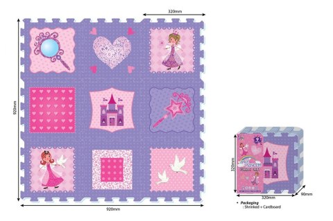 Puzzle piankowe 9 elementów - Księżniczki Artyk
