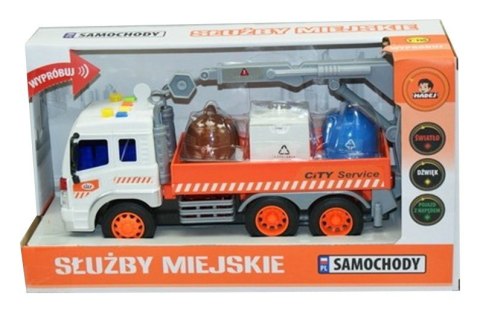 Samochód Służby miejskie Segregacja odpadów Madej