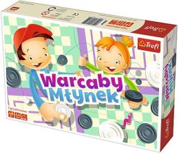 Gra Warcaby/Młynek ilustrowany Trefl