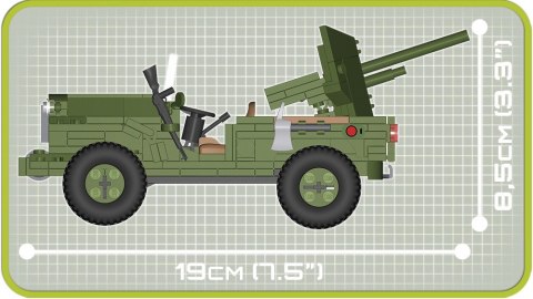 Klocki 37 mm GMC M6 Fargo-kołowy niszczyciel Cobi Klocki