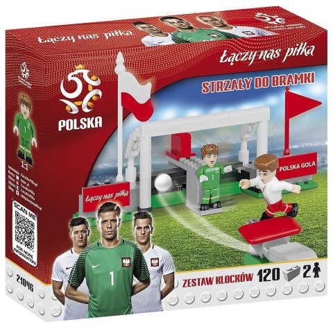 Klocki PZPN 120 elementów Strzały do bramki Cobi Klocki