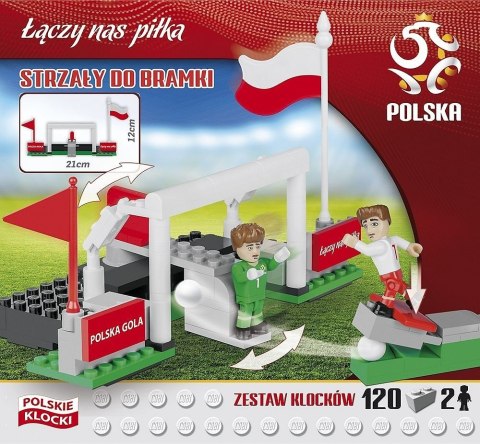 Klocki PZPN 120 elementów Strzały do bramki Cobi Klocki