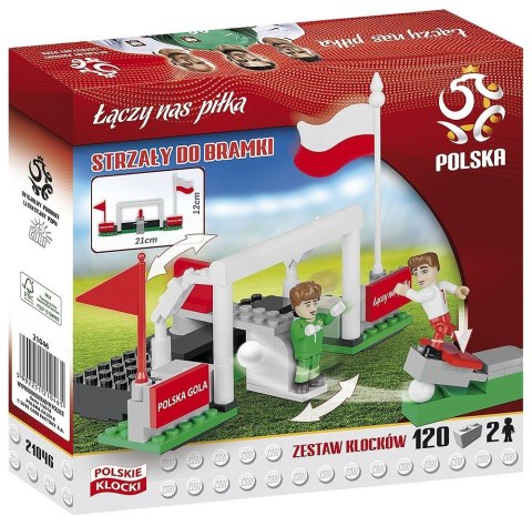 Klocki PZPN 120 elementów Strzały do bramki Cobi Klocki
