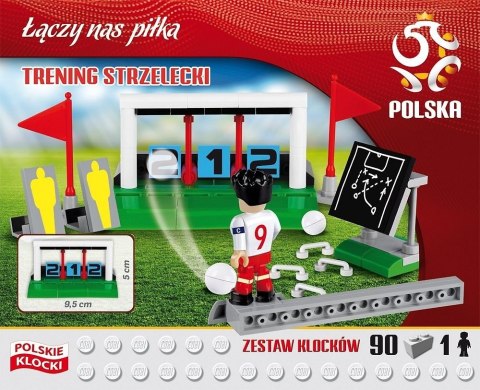 Klocki PZPN 90 elementów Trening strzelecki Cobi Klocki