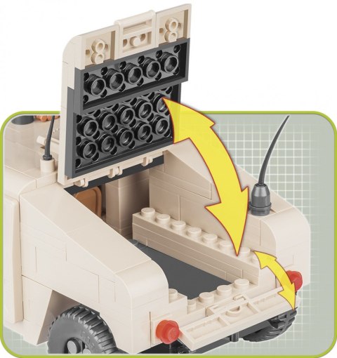 Klocki Small Army NATO Armored ALL-Terrain Vehicle Desert Sand Cobi Klocki