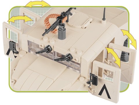 Klocki Small Army NATO Armored ALL-Terrain Vehicle Desert Sand Cobi Klocki