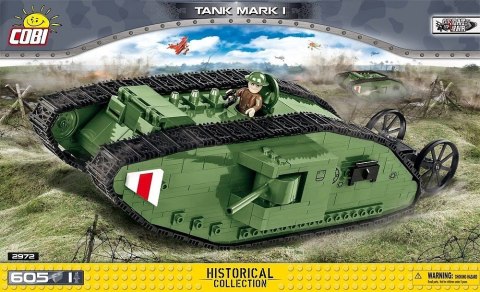 Klocki Tank Mark I czołg brytyjski Cobi Klocki