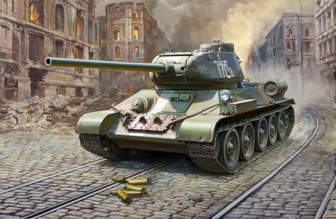 T34/85 Soviet medium tank Zvezda