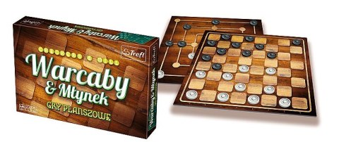 Gra Warcaby i młynek klasyczne Trefl