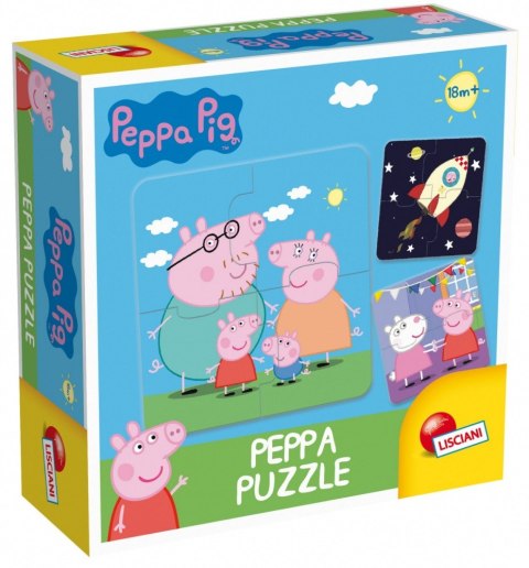 Gra puzzle 8x4 elementy - Świnka Peppa Lisciani