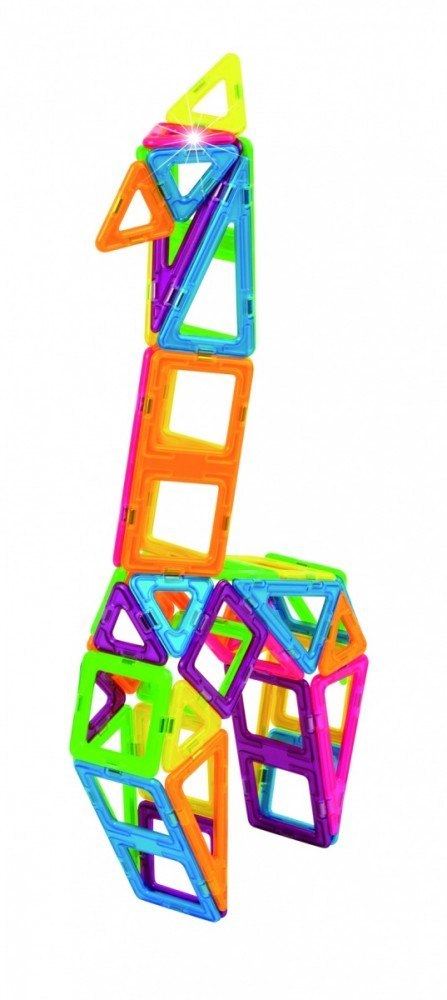 Klocki Creator neon color zestaw 60 elementów Magformers