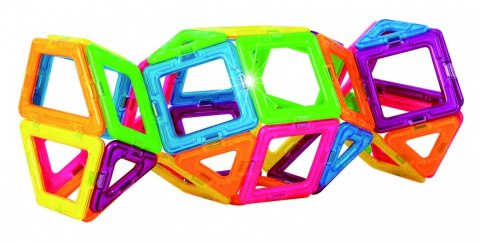 Klocki Creator neon color zestaw 60 elementów Magformers