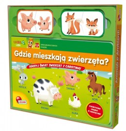 Książeczki Carotiny - Gdzie mieszkają zwierzęta Lisciani
