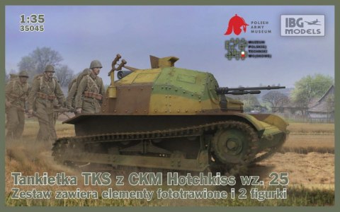 Model plastikowy Tankietka TKS z ckm Hotchkiss wzór 25 Ibg