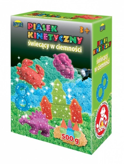 Piasek kinetyczny świecący w ciemności 500 g Dromader