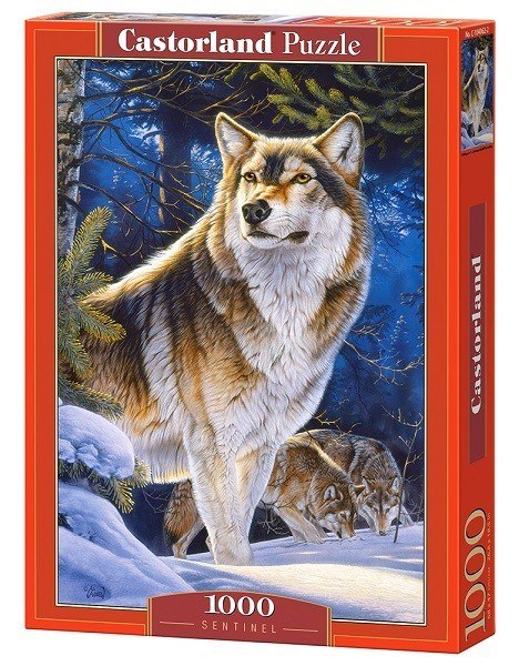 Puzzle 1000 elementów Wilk Strażnik Castor