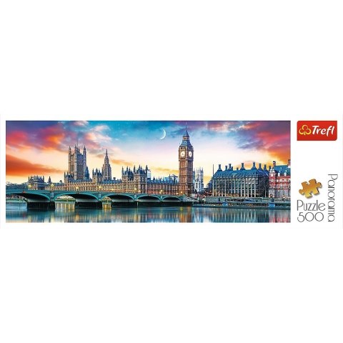 Puzzle 500 elementów Panorama - Big Ben i Pałac Westminsterski Trefl