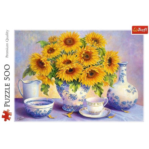Puzzle 500 elementów Słoneczniki Trefl