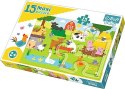 Puzzle Baby 15 elementów Maxi - Zwierzęta na wsi Trefl