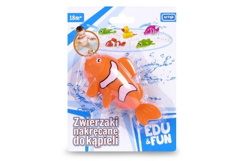Zwierzaki nakręcane do kąpieli EDU&FUN - Ryba pomarańczowa Artyk
