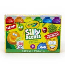 Farby pachnące zmywalne Silly Scents 6 sztuk Crayola