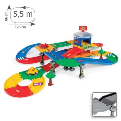 Garaż z trasą 5.5m Kid Cars 3D Wader
