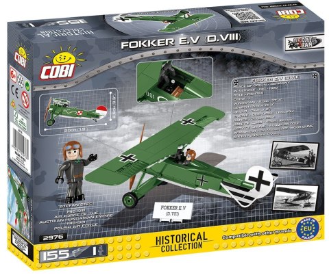 Klocki Armia Historical Colleciton 155 elementów Fokker E.V (D.VIII) - Samolot myśliwski Cobi Klocki