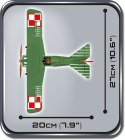 Klocki Armia Historical Colleciton 155 elementów Fokker E.V (D.VIII) - Samolot myśliwski Cobi Klocki