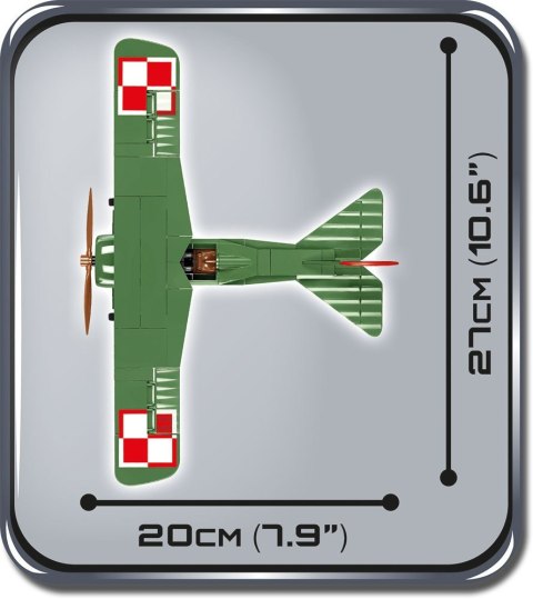 Klocki Armia Historical Colleciton 155 elementów Fokker E.V (D.VIII) - Samolot myśliwski Cobi Klocki