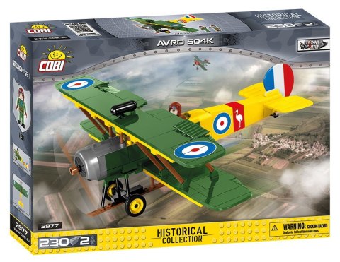 Klocki Armia Historical Collection 230 elementów AVRO 504K - Brytyjski samolot wielozadaniowy Cobi Klocki