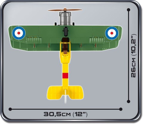 Klocki Armia Historical Collection 230 elementów AVRO 504K - Brytyjski samolot wielozadaniowy Cobi Klocki