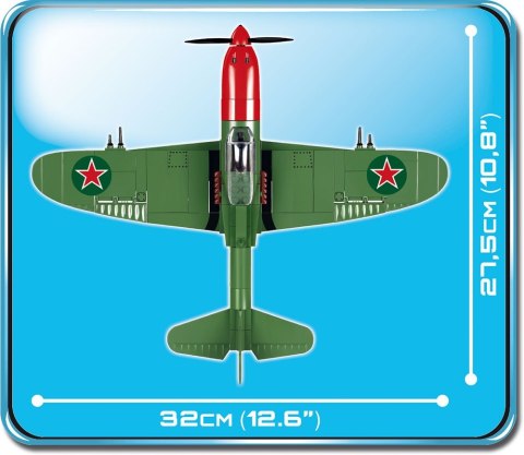 Klocki Armia Historical Collection 250 elementów Bell P-39Q Airacobra - Amerykański samolot myśliwski Cobi Klocki