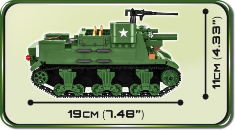 Klocki Armia Historical Collection 500 elementów M7 Priest 105 mm HMC Cobi Klocki