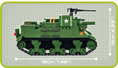 Klocki Armia Historical Collection 500 elementów M7 Priest 105 mm HMC Cobi Klocki
