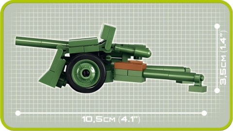 Klocki Armia Historical Collection 70 elementów 37 mm wz.36 Bofors - Szwedzka armata Cobi Klocki
