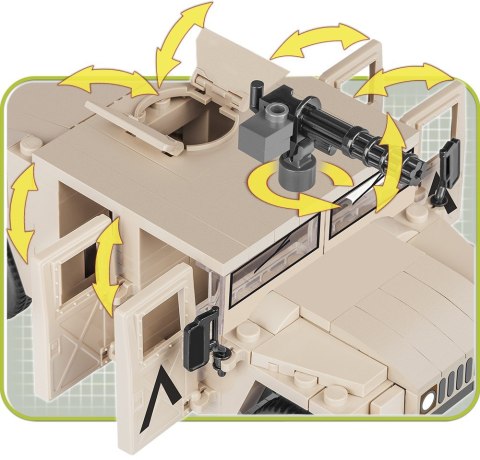 Klocki Mała Armia 210 elementów NATO Armored ALL- Terrain Vehicle Cobi Klocki