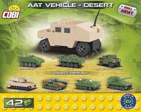 Klocki Mała Armia 42 elementy NATO AAT Vehicle Desert Nano Cobi Klocki