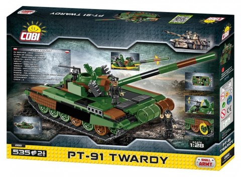 Klocki Mała Armia 535 elementów PT-91 Twardy- Polski czołg podstawowy Cobi Klocki