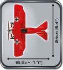 Klocki Mała Armia Historical Collection 175 elementów Fokker Dr. 1 Red Baron - Niemiecki samolot myśliwski Cobi Klocki