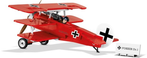 Klocki Mała Armia Historical Collection 175 elementów Fokker Dr. 1 Red Baron - Niemiecki samolot myśliwski Cobi Klocki