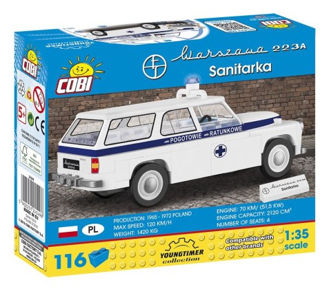 Klocki Youngtimer Collection 116 elementów Warszawa 223 K Sanitarka Cobi Klocki