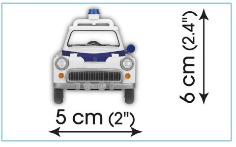 Klocki Youngtimer Collection 116 elementów Warszawa 223 K Sanitarka Cobi Klocki