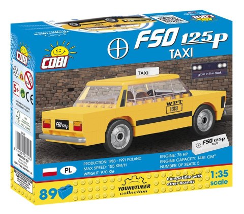 Klocki Youngtimer Collection 89 elementów FSO 125p Taxi Cobi Klocki
