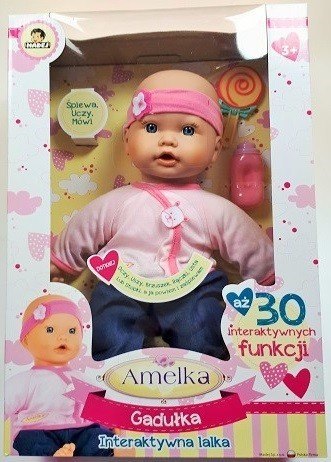 Lalka Amelka Gadułka 40 cm Madej