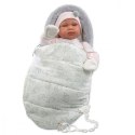 Lalka Bobas Beba w beciku 44 cm Llorens