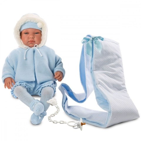 Lalka Bobas Bebo w chuście 44 cm Llorens
