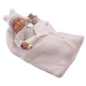 Lalka Bobas Lala w różowym beciku 42 cm Llorens