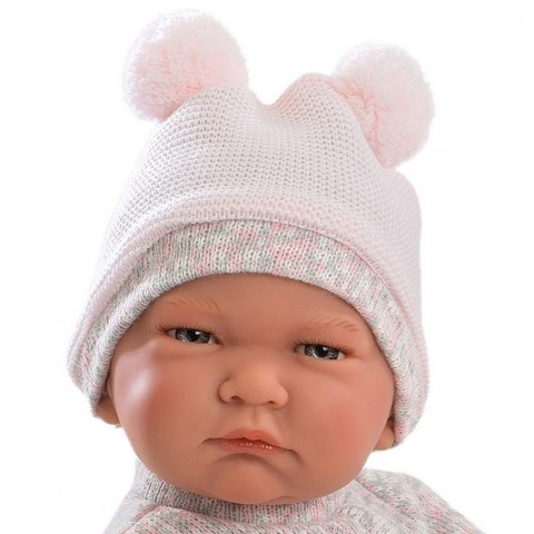 Lalka Bobas Lala w różowym beciku 42 cm Llorens