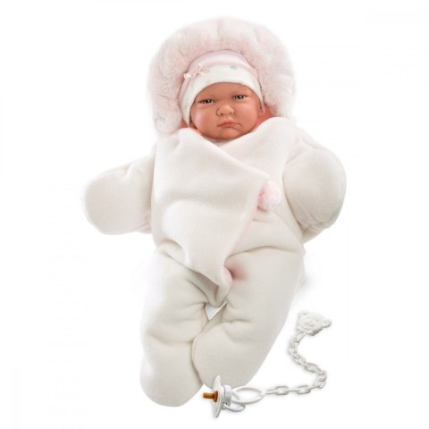 Lalka Bobas Lala w różowym kombinezonie 42 cm Llorens